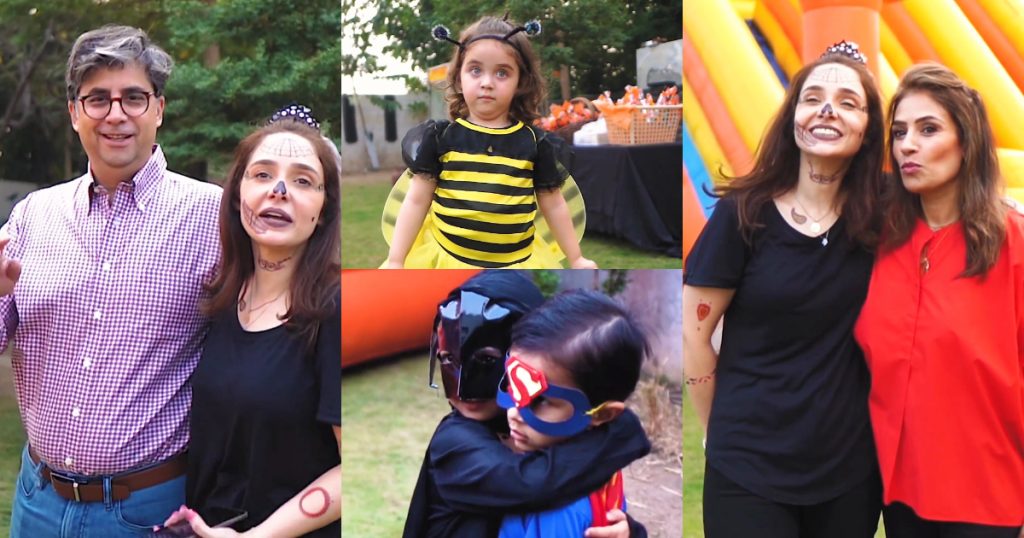 Juggan Kazim Celebrates Halloween With Her Kids