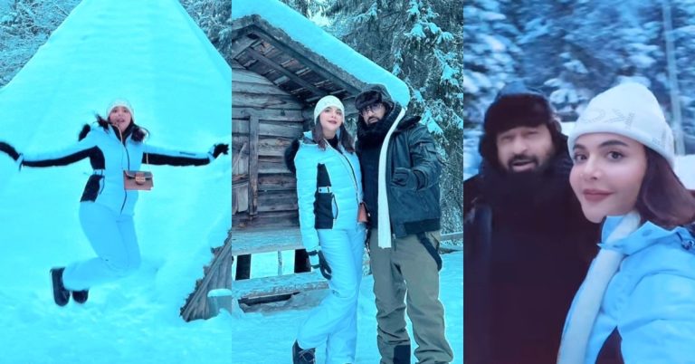 Nida Yasir Shares New Pictures from Kakslauttanen Arctic Resort