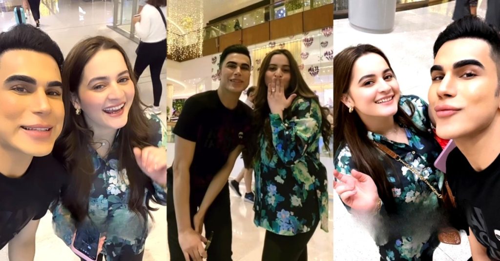 Aiman Khan Meets Ken Doll In Dubai - Pictures