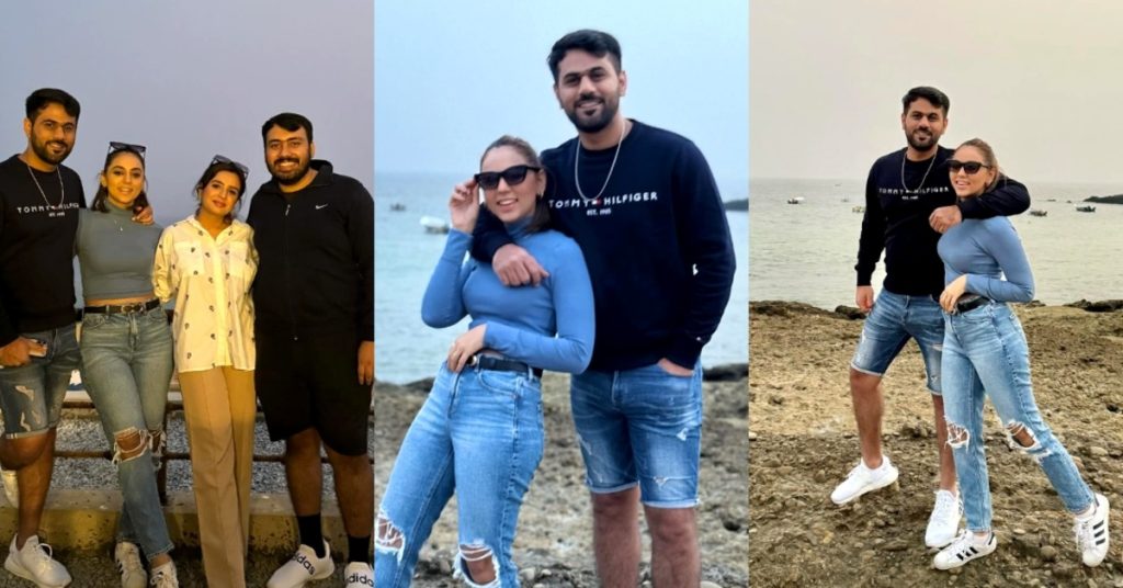 Maryam Noor's Adorable Clicks With Husband From Beach