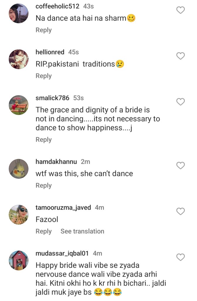 Aymen Saleem's Dance On Her Wedding Fails To Impress The Audience