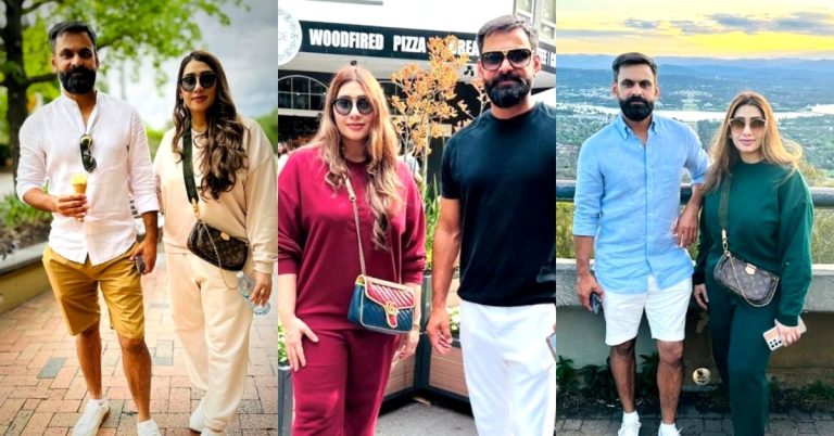 Muhammad Hafeez’ Pictures With Wife From Canberra, Australia