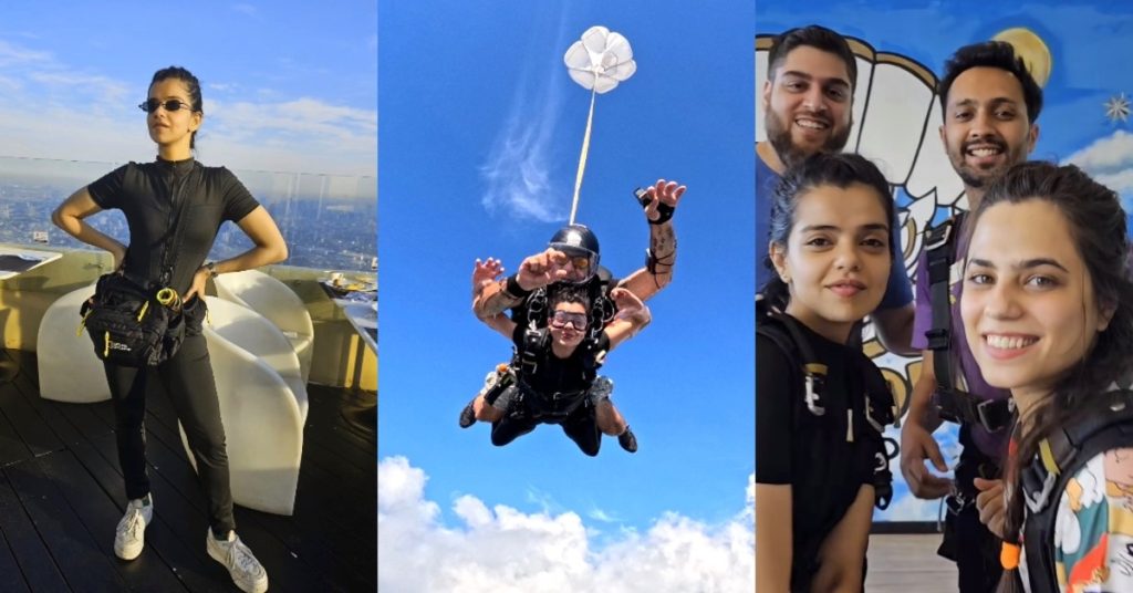 Srha Asghar Sky Diving Experience in Thailand - Pictures & Reel