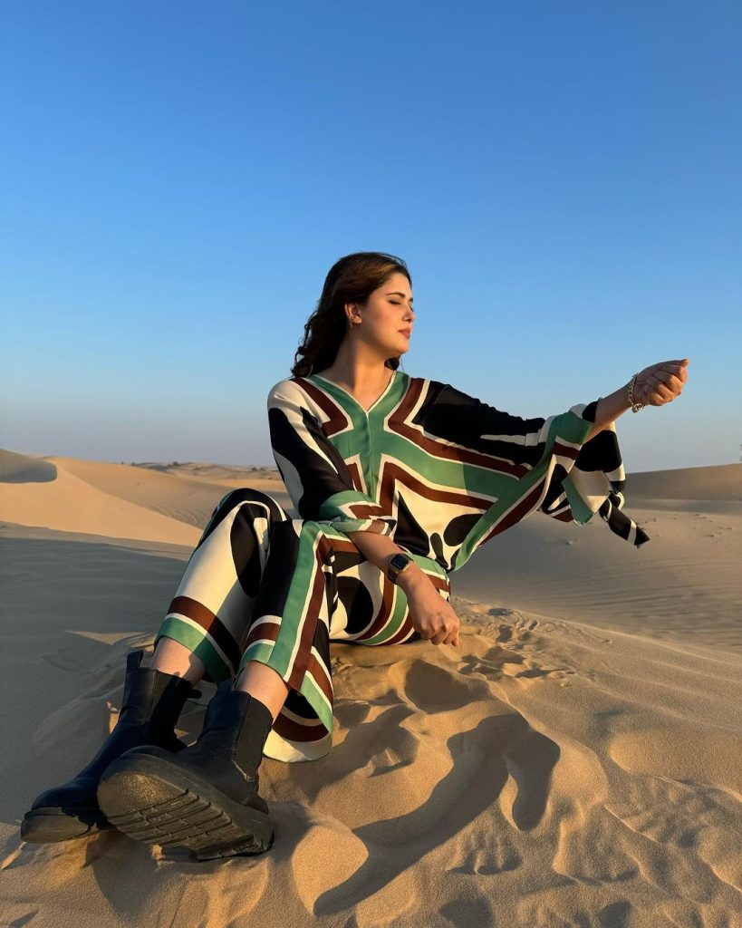 Kanwal & Zulqarnain Share Reels & Pictures From Desert Safari