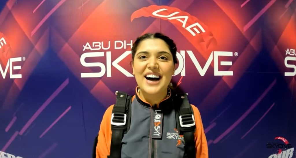 Kanwal Aftab & Zulqarnain's Sky Diving Experience In Abu Dhabi