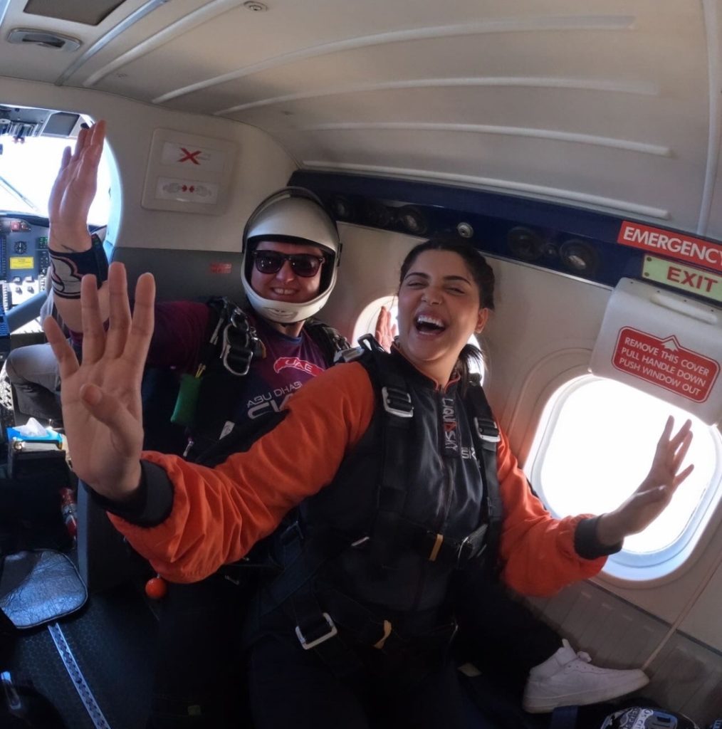 Kanwal Aftab & Zulqarnain's Sky Diving Experience In Abu Dhabi