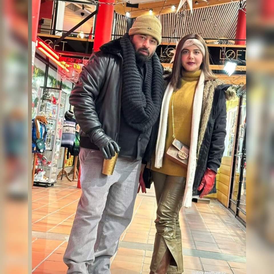 Nida Yasir & Yasir Nawaz Enjoying Christmas Happenings In Finland