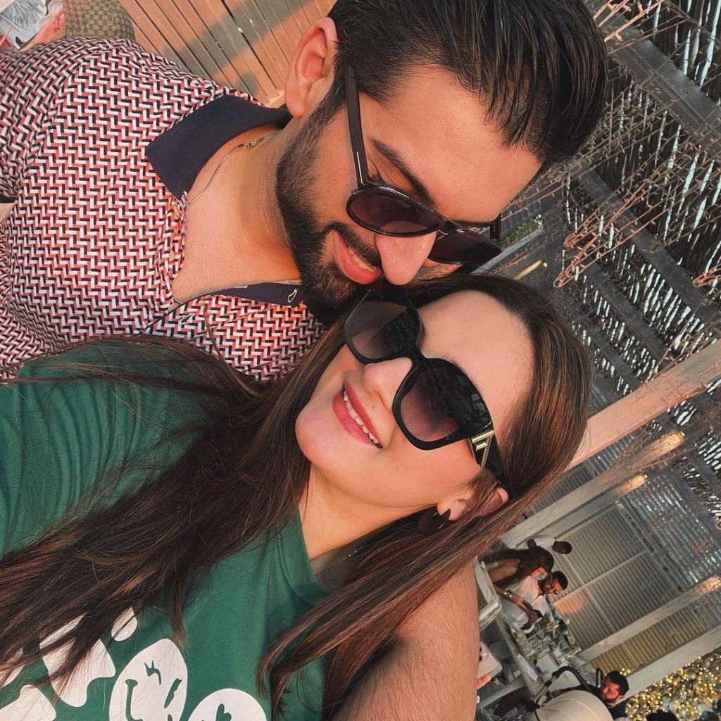 Aiman Khan and Muneeb Butt New Pictures From Dubai