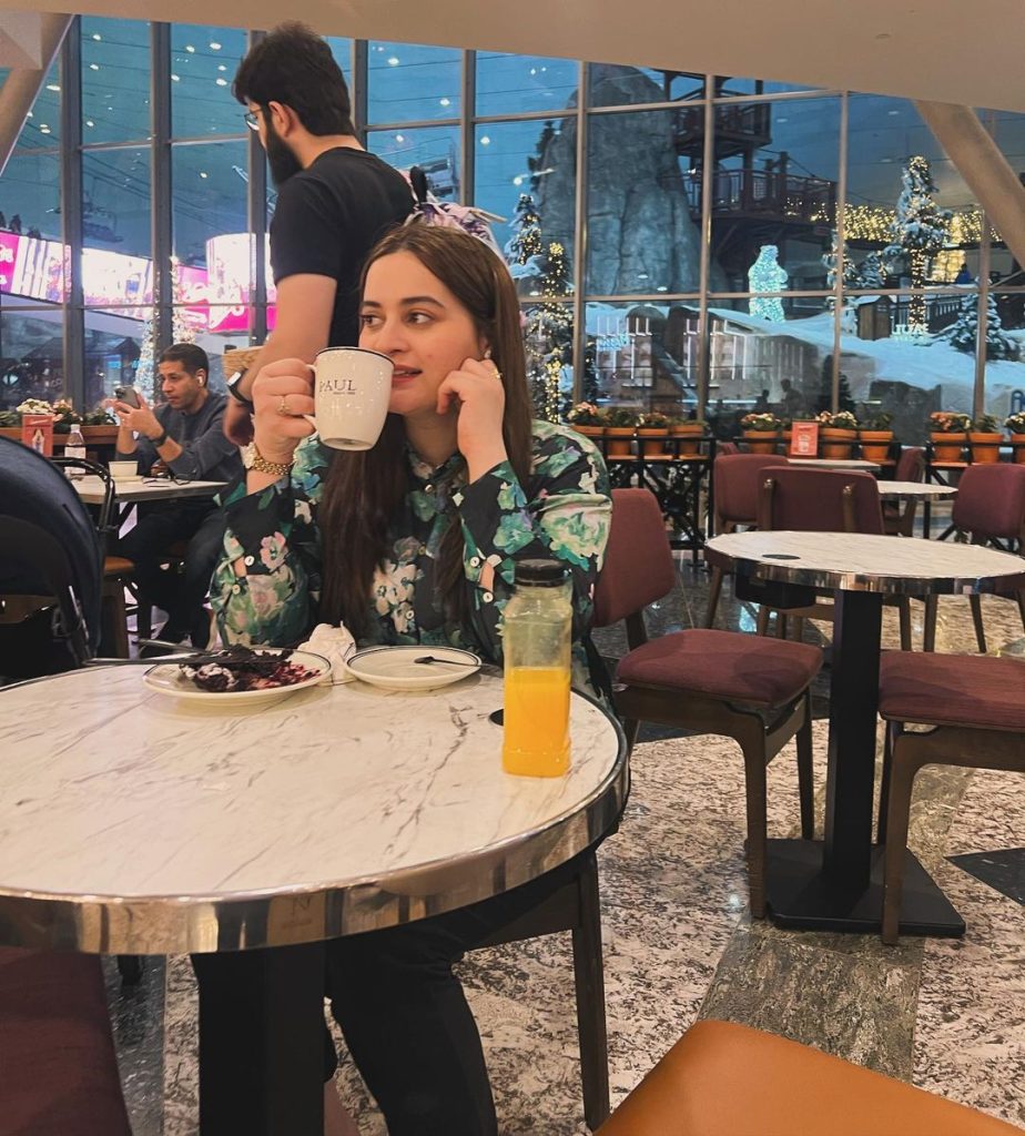 Aiman Khan and Muneeb Butt New Pictures From Dubai