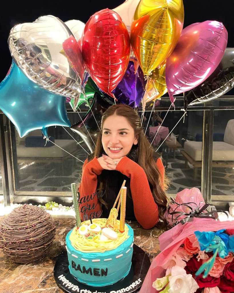 Dananeer Mobeen Celebrates Her Birthday With Ramen Cake