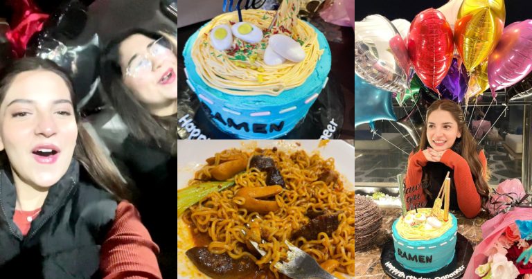 Dananeer Mobeen Celebrates Her Birthday With Ramen Cake