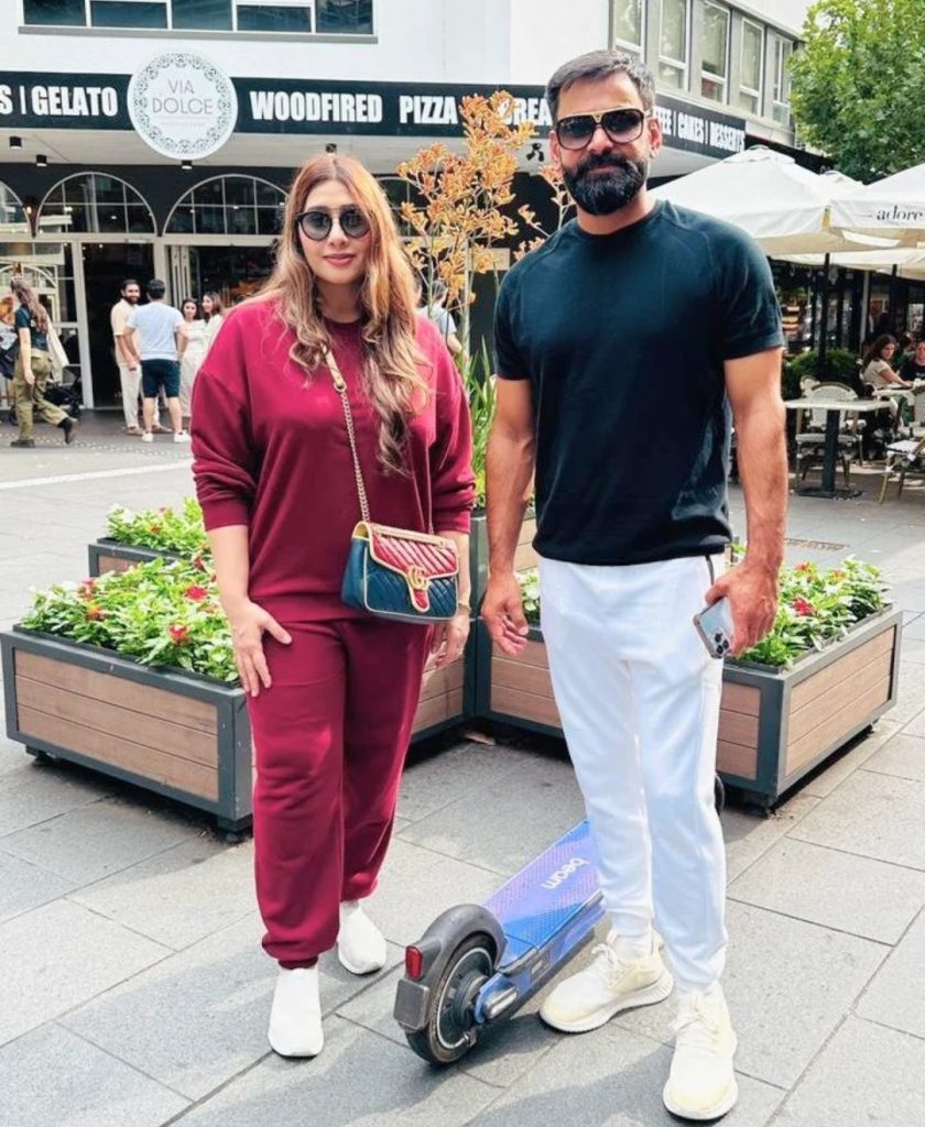 Muhammad Hafeez' Pictures With Wife From Canberra, Australia