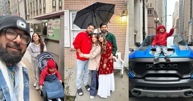 Iqra Aziz And Yasir Hussain Beautiful Family Pictures From USA Vacation