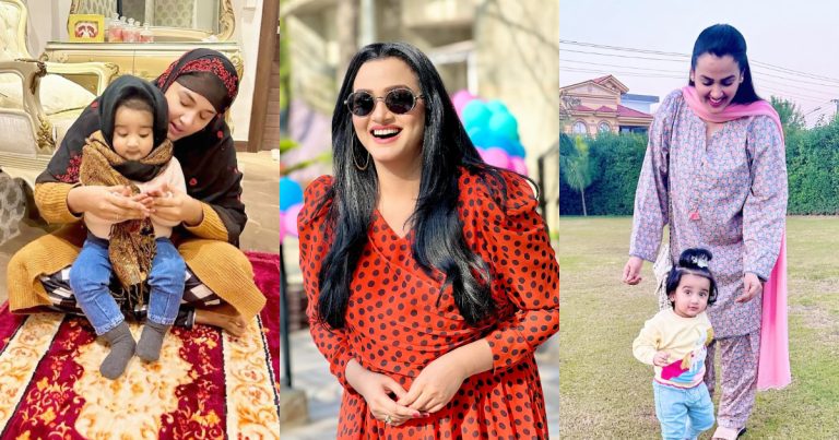 Kiran Tabeir Latest Beautiful Clicks With Daughter