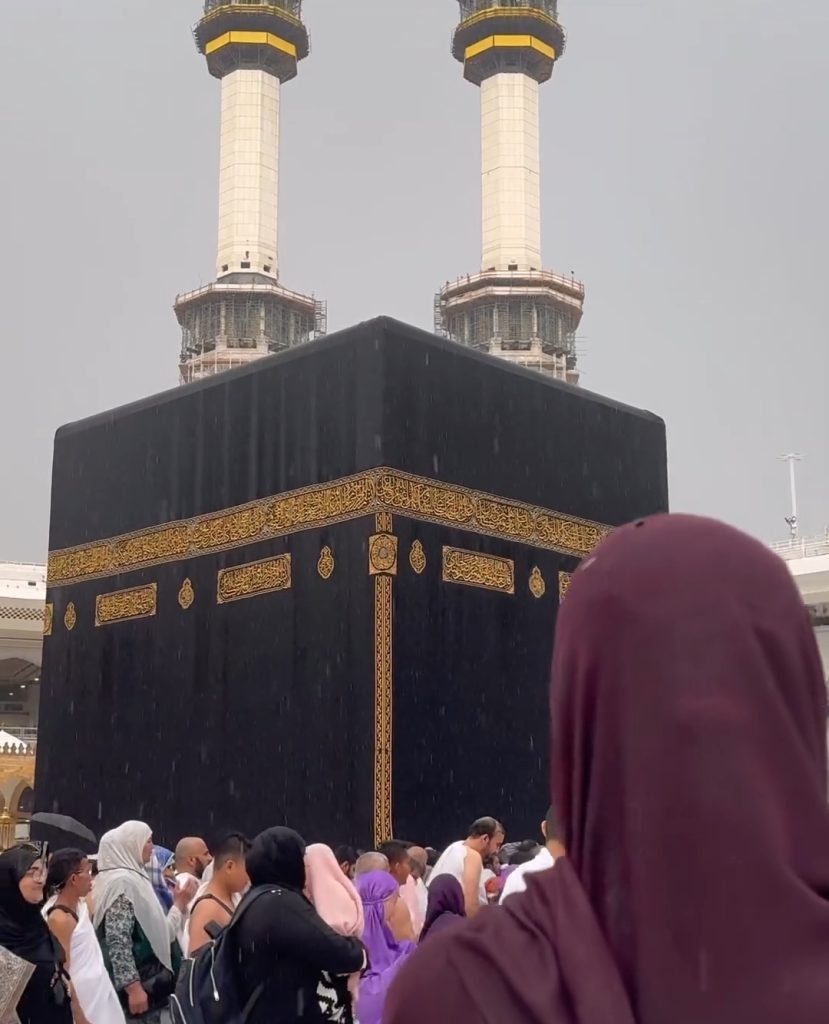 Actress Laiba Khan Shares Rain Video From Khana Kaaba