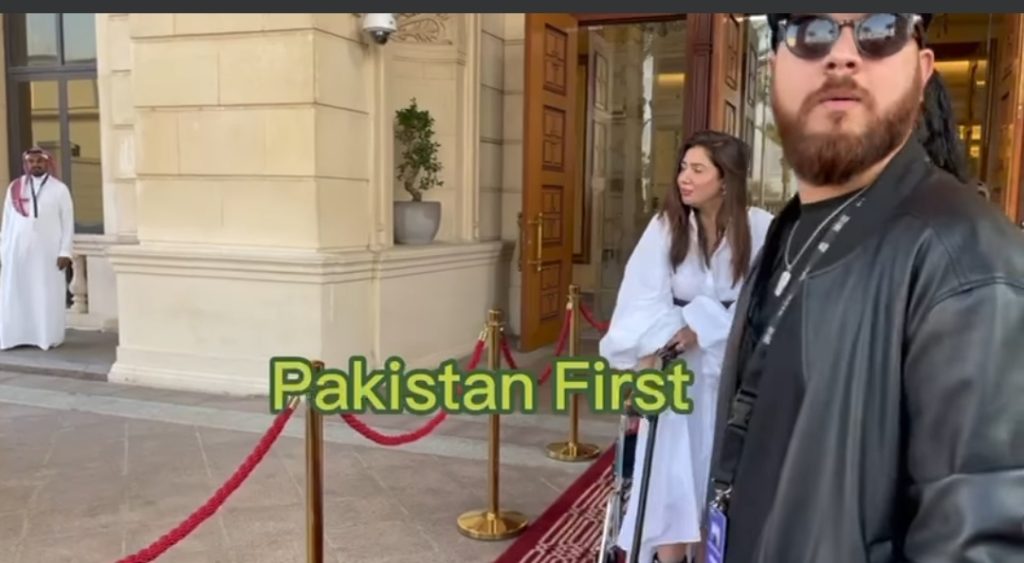 Mahira Khan Arrives At An Event On Wheelchair