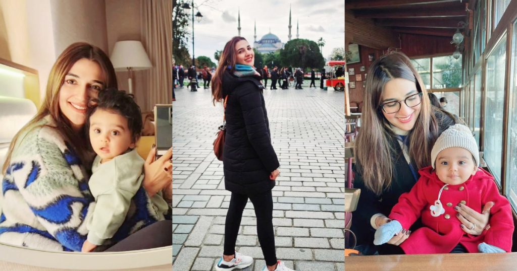 Rabab Hashim's Beautiful Pictures With Daughter From Turkey