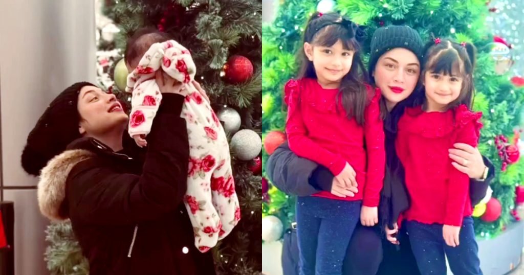 Sidra Batool's Beautiful Christmas Holiday Celebration With Daughters