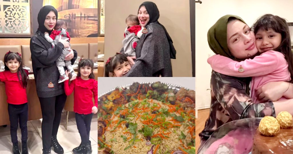 Sidra Batool Enjoys Her Birthday With Her Daughters