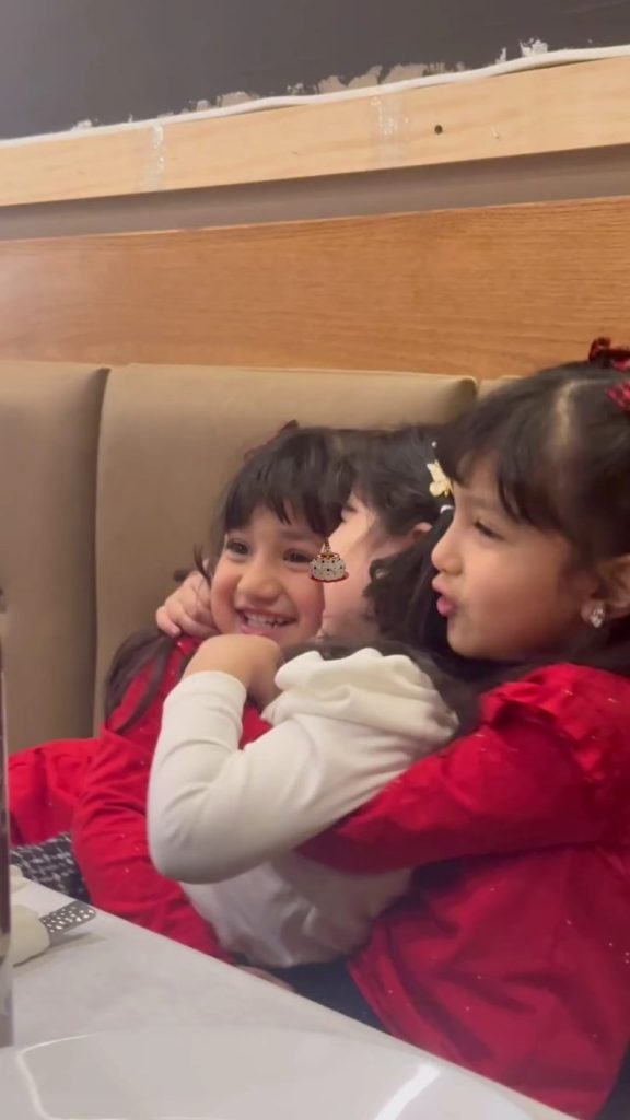 Sidra Batool's Beautiful Christmas Holiday Celebration With Daughters