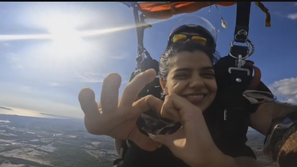 Srha Asghar Sky Diving Experience in Thailand - Pictures & Reel