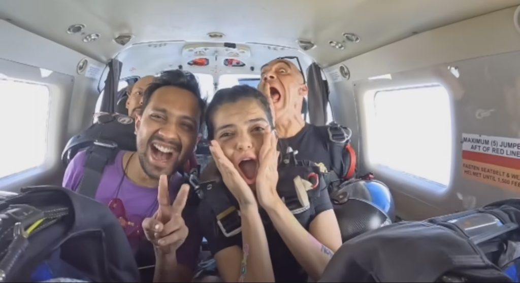 Srha Asghar Sky Diving Experience in Thailand - Pictures & Reel