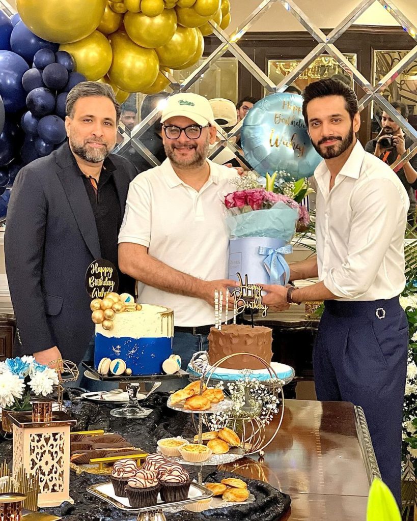 Wahaj Ali Celebrates His Birthday With Tere Bin Producers