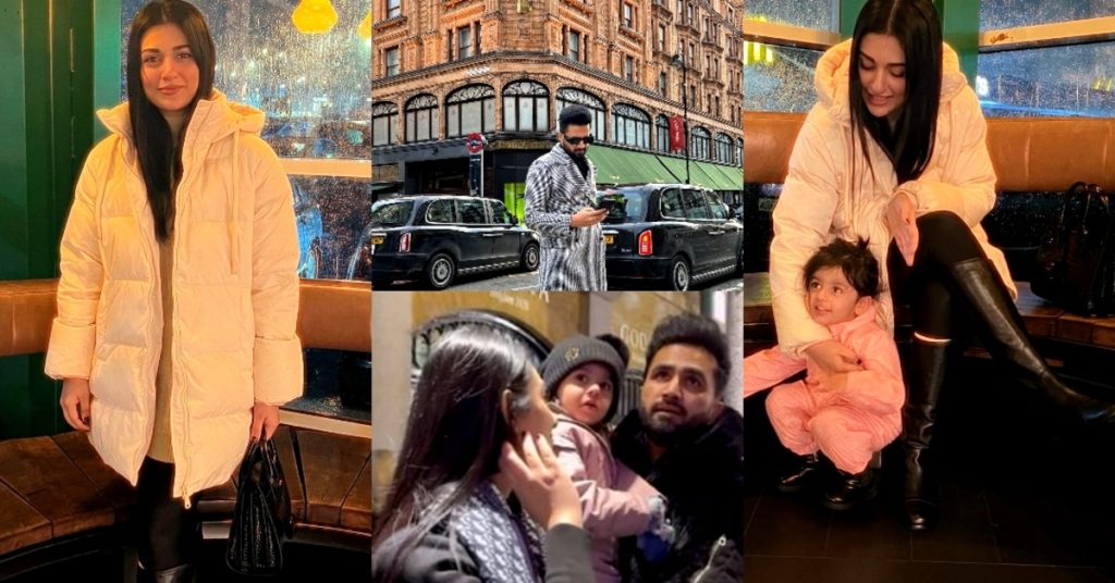 Sarah Khan New Family Clicks From UK