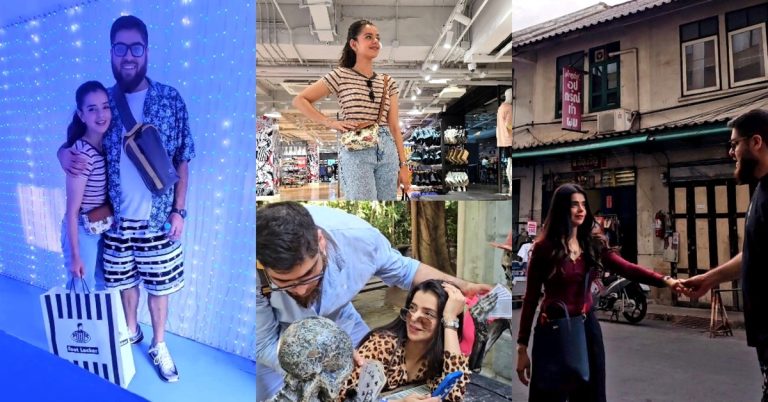 Srha Asghar’s Cool Clicks & Reels With Husband From Thailand