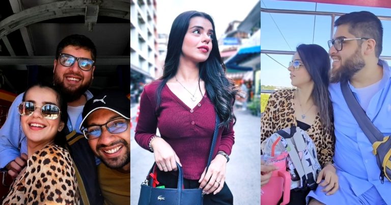 Srha Asghar’s New Pictures With Husband & Son
