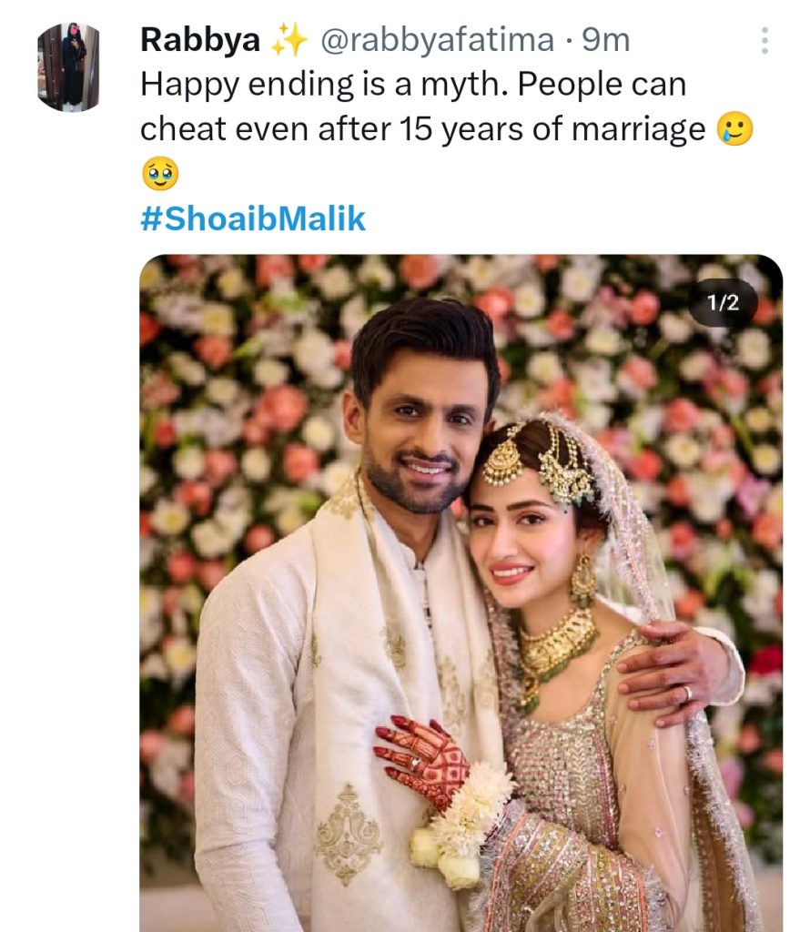 Internet Digs Sana Javed-Shoaib Malik Relationship Beginnings