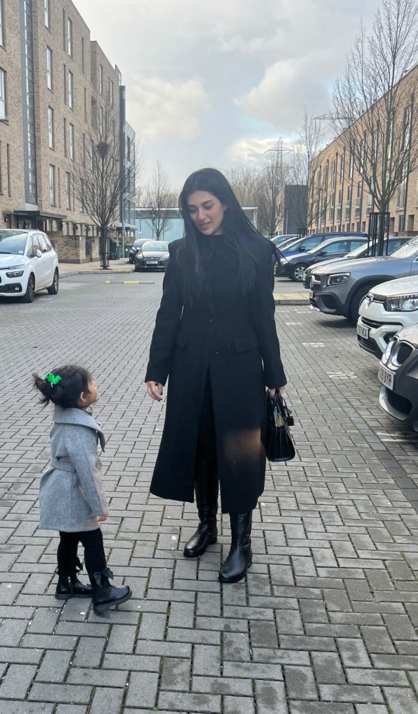 Sarah Khan New Family Clicks From UK