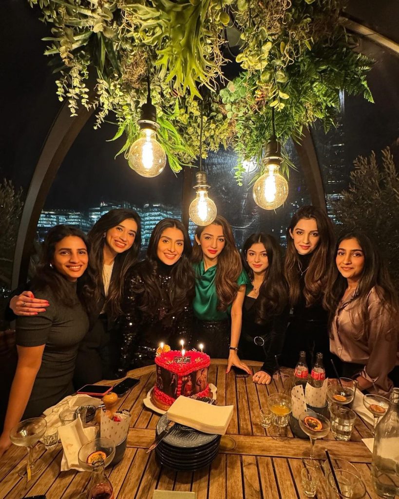 Ayeza Khan Celebrates Her Birthday With Friends In London