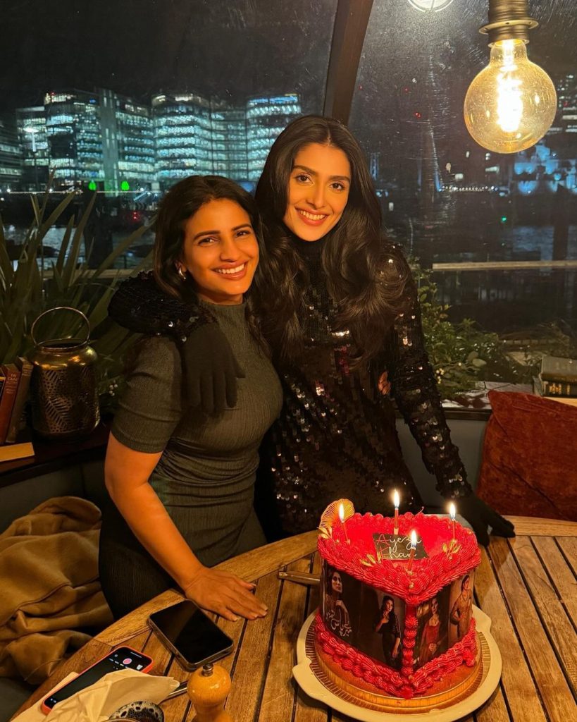 Ayeza Khan Celebrates Her Birthday With Friends In London