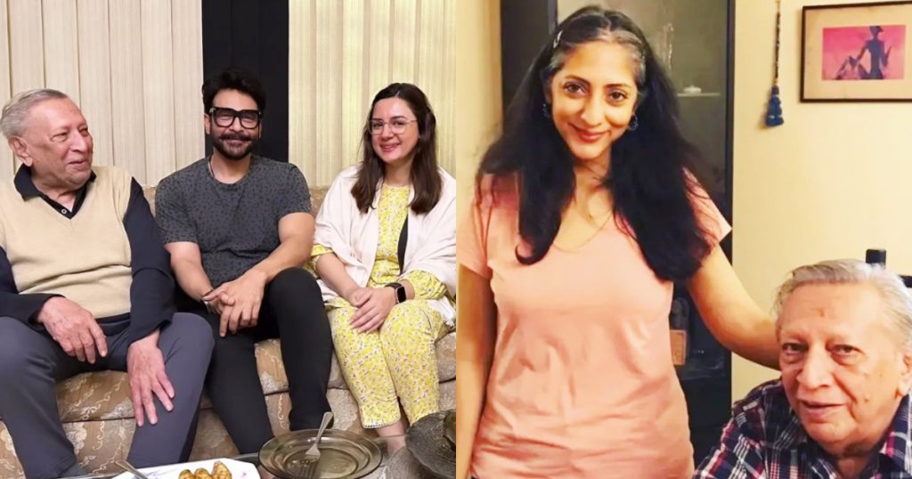 Faysal Quraishi And Wife Meet Talat Hussain After Illness News