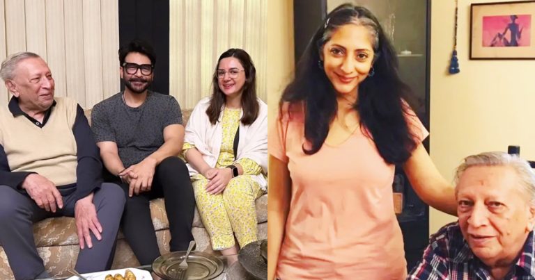 Faysal Quraishi And Wife Meet Talat Hussain After Illness News