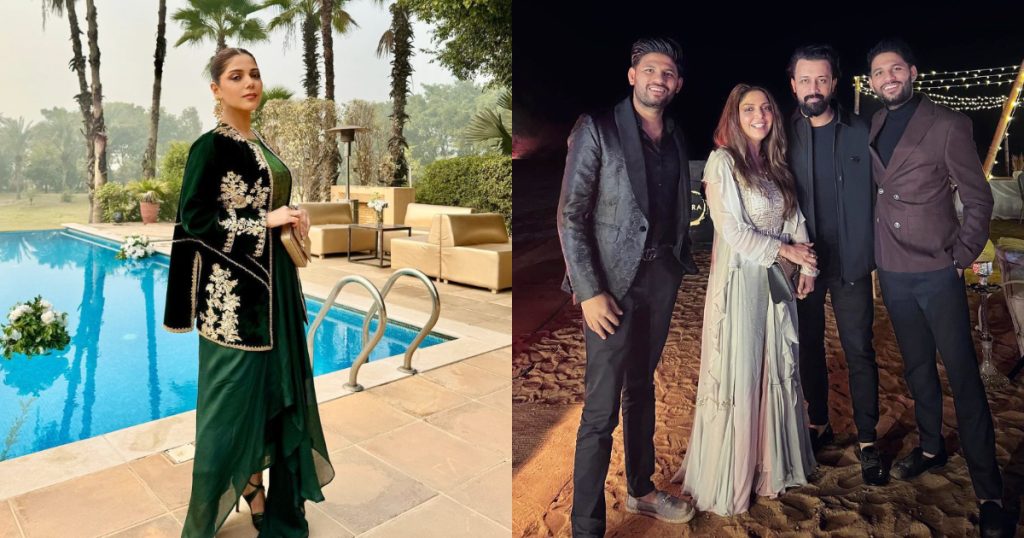 Hadiqa Kiani And Atif Aslam At New Years Eve In Dubai