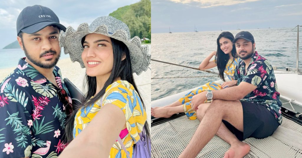 Iqra Kanwal And Areeb Pervaiz Honeymoon Clicks From Thailand