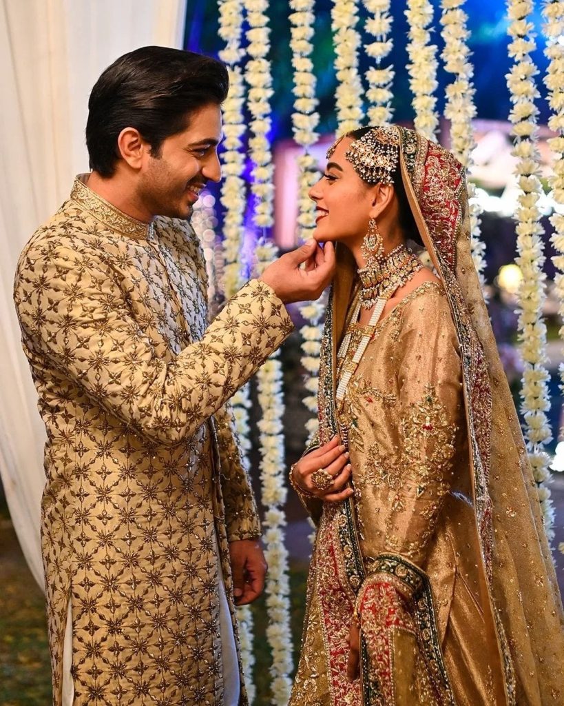 Designer #FaizaSaqlain who designed the outfit for #IqraAziz's wedding  scene in drama serial 'Mannat Murad' is setting the record s... | Instagram