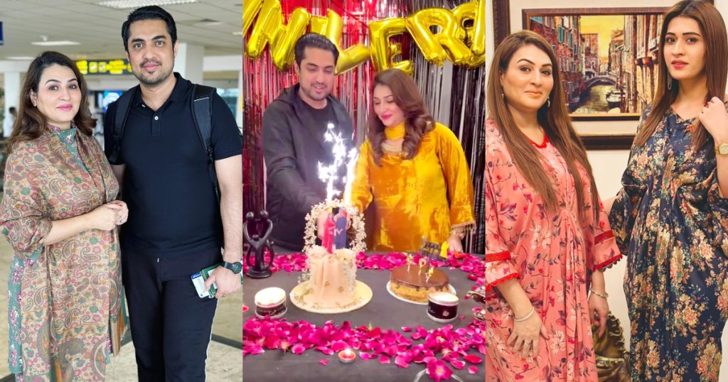 Iqrar Ul Hassan- Qurutulain Iqrar Get Anniversary Party From Iqrar's Third Wife