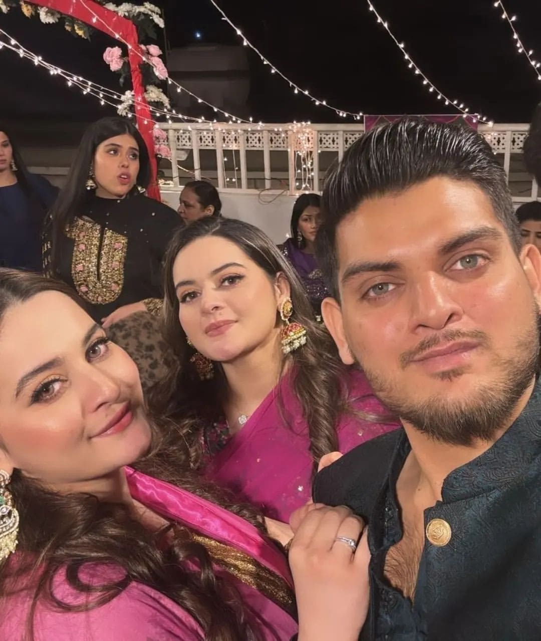 Aiman And Minal Khan's Brother Maaz Khan's Dholki | Reviewit.pk