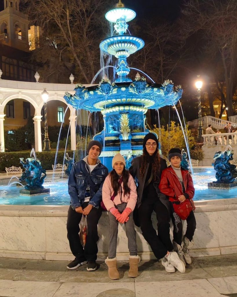 Nadia Hussain Enjoys Winter Vacations With Kids In Baku