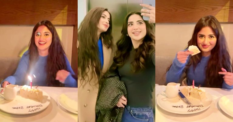 Saboor Aly’s Beautiful Birthday Surprise For Sajal Aly