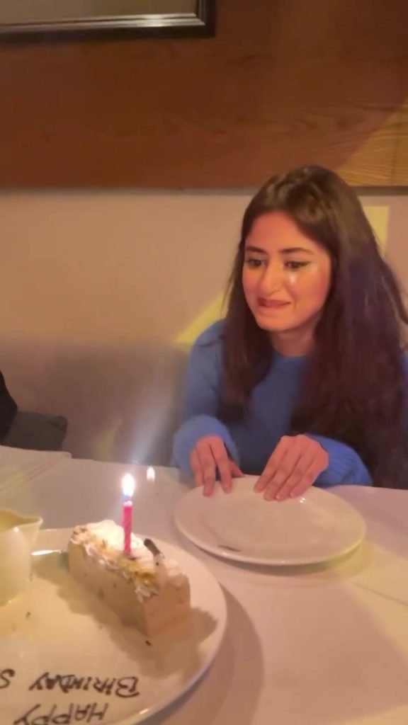 Saboor Aly's Beautiful Birthday Surprise For Sajal Aly