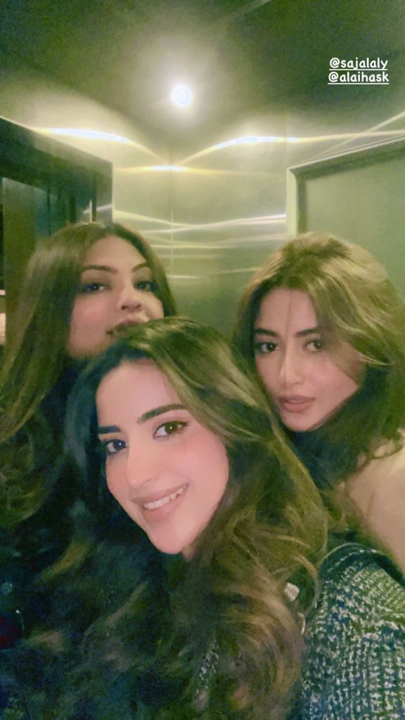 Saboor Aly's Beautiful Birthday Surprise For Sajal Aly