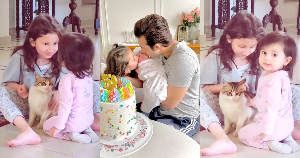 Shahroz Sabzwari Shares Cutest Video Of Daughters Nooreh And Zahra