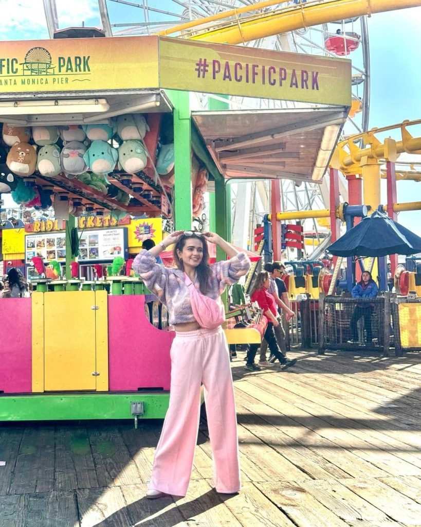 Sumbul Iqbal Shares Clicks From Pacific Park In Santa Monica