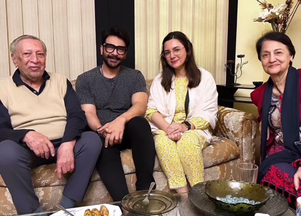 Faysal Quraishi And Wife Meet Talat Hussain After Illness News