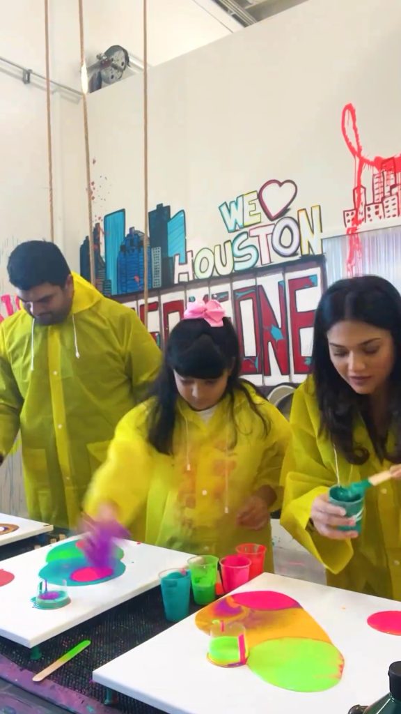 Sanam Jung's Fun Day With Daughter And Husband In Houston