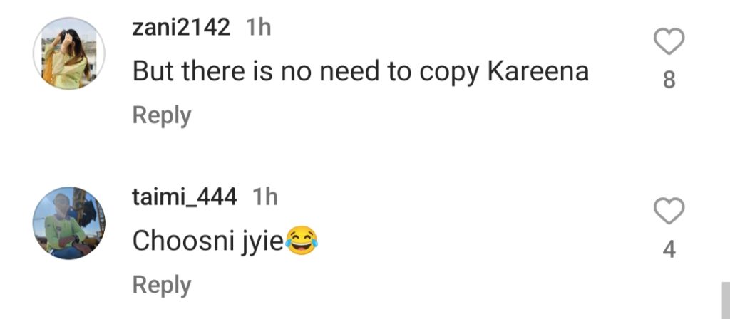 Sajal Aly Gets Criticism For Copying Kareena Kapoor